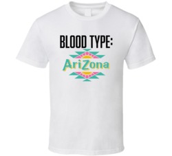 Arizona Soda Pop Drink Logo Funny Blood Type Parody T Shirt Arizona Soda Pop Drink Logo Funny Blood Type Parody T Shirt