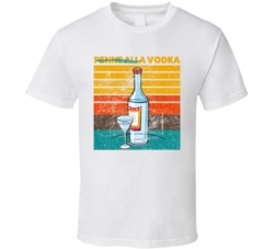 Penne Alla Vodka Cocktail Drink Retro T Shirt Penne Alla Vodka Cocktail Drink Retro T Shirt