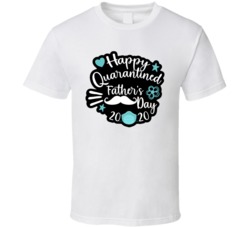 Happy Quarantine Father's Day Script Hand Drawn Look Self Isolati