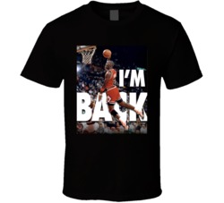 Michael Jordan I'm Back 1995 Nba Chicago Basketball Return Iconic