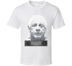 Ric Flair Famous Sports Mugshot Police Department T Shirt Ric Flair Famous Sports Mugshot Police Department T Shirt