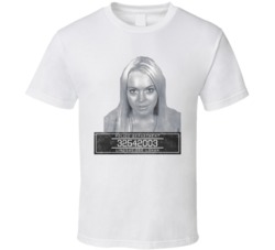 Lindsay Dee Lohan Celebrity Mugshot Police Department T Shirt Lindsay Dee Lohan Celebrity Mugshot Police Department T Shirt