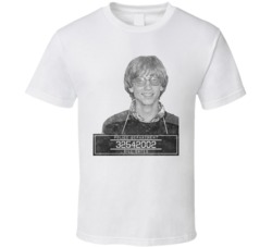 Bill Gates Celebrtiy Mugshot Police Department T Shirt Bill Gates Celebrtiy Mugshot Police Department T Shirt