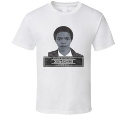 Lauryn Hill Celebrity Mugshot Police Department T Shirt Lauryn Hill Celebrity Mugshot Police Department T Shirt
