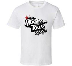 And 1 Mixtape Tour 2004 Basketball Logo T Shirt