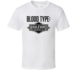 Boulevard Beer Logo Funny Blood Type Parody T Shirt Boulevard Beer Logo Funny Blood Type Parody T Shirt