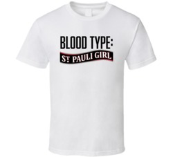 St Pauli Beer Logo Funny Blood Type Parody T Shirt St Pauli Beer Logo Funny Blood Type Parody T Shirt