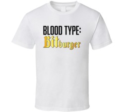 Bitburger Beer Logo Funny Blood Type Parody T Shirt Bitburger Beer Logo Funny Blood Type Parody T Shirt