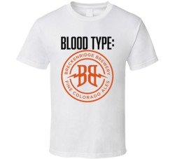 Breckenridge Beer Logo Funny Blood Type Parody T Shirt Breckenridge Beer Logo Funny Blood Type Parody T Shirt