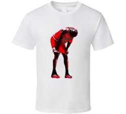 Michael Jordan The Flu Game Cartoon T Shirt