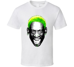 Dennis Rodman Popart Basketball Player T Shirt