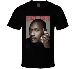 Michael Jordan Black Jesus Rings T Shirt