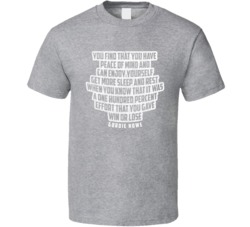 Peace Of Mind Win Or Lose Gordie Howe Quote T Shirt Peace Of Mind Win Or Lose Gordie Howe Quote T Shirt
