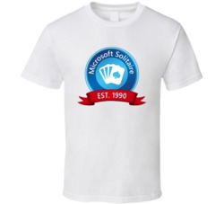 Microsoft Solitaire Established 1990 Card Game T Shirt Microsoft Solitaire Established 1990 Card Game T Shirt