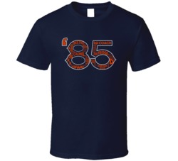Chicago Football 1985 Nicknames Record Football Fan T Shirt Chicago Football 1985 Nicknames Record Football Fan T Shirt