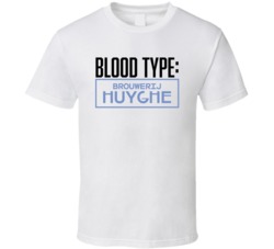 Huyghe Beer Logo Funny Blood Type Parody T Shirt Huyghe Beer Logo Funny Blood Type Parody T Shirt