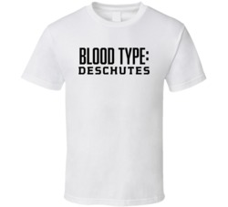 Deschutes Beer Logo Funny Blood Type Parody T Shirt Deschutes Beer Logo Funny Blood Type Parody T Shirt