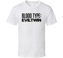 Evil Twin Beer Logo Funny Blood Type Parody T Shirt Evil Twin Beer Logo Funny Blood Type Parody T Shirt