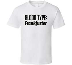 Frankfurter Beer Logo Funny Blood Type Parody T Shirt Frankfurter Beer Logo Funny Blood Type Parody T Shirt