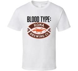 Kona Beer Logo Funny Blood Type Parody T Shirt Kona Beer Logo Funny Blood Type Parody T Shirt