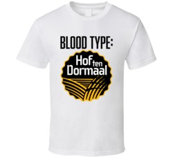 Hof Ten Dormaal Beer Logo Funny Blood Type Parody T Shirt Hof Ten Dormaal Beer Logo Funny Blood Type Parody T Shirt
