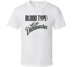 Dithmarscher Beer Logo Funny Blood Type Parody T Shirt Dithmarscher Beer Logo Funny Blood Type Parody T Shirt