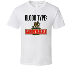 Fuller's Beer Logo Funny Blood Type Parody T Shirt Fuller's Beer Logo Funny Blood Type Parody T Shirt
