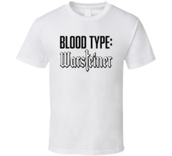 Warsteiner Beer Logo Funny Blood Type Parody T Shirt Warsteiner Beer Logo Funny Blood Type Parody T Shirt
