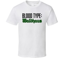 Waldhaus Beer Logo Funny Blood Type Parody T Shirt Waldhaus Beer Logo Funny Blood Type Parody T Shirt