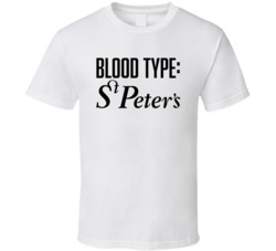 St Peter's Beer Logo Funny Blood Type Parody T Shirt St Peter's Beer Logo Funny Blood Type Parody T Shirt