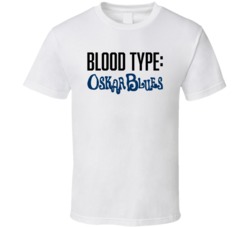 Oskar Blues Beer Logo Funny Blood Type Parody T Shirt Oskar Blues Beer Logo Funny Blood Type Parody T Shirt