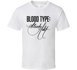 Steady Habit Beer Logo Funny Blood Type Parody T Shirt Steady Habit Beer Logo Funny Blood Type Parody T Shirt