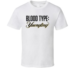 Yuengling Beer Logo Funny Blood Type Parody T Shirt Yuengling Beer Logo Funny Blood Type Parody T Shirt