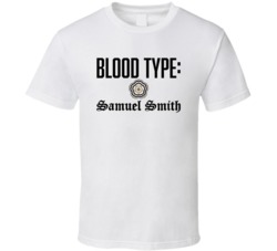 Samuel Smith Beer Logo Funny Blood Type Parody T Shirt Samuel Smith Beer Logo Funny Blood Type Parody T Shirt