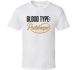 Radeberger Beer Logo Funny Blood Type Parody T Shirt Radeberger Beer Logo Funny Blood Type Parody T Shirt