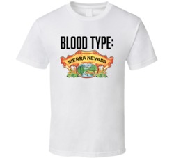 Sierra Nevada Beer Logo Funny Blood Type Parody T Shirt Sierra Nevada Beer Logo Funny Blood Type Parody T Shirt