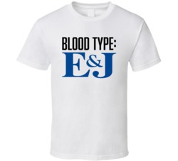 E And J Brandy Alcohol Logo Funny Blood Type Parody T Shirt E And J Brandy Alcohol Logo Funny Blood Type Parody T Shirt