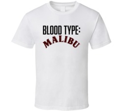 Malibu Rum Alcohol Logo Funny Blood Type Parody T Shirt Malibu Rum Alcohol Logo Funny Blood Type Parody T Shirt