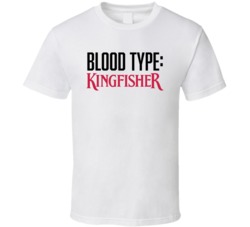Kingfisher Lager Alcohol Logo Funny Blood Type Parody T Shirt Kingfisher Lager Alcohol Logo Funny Blood Type Parody T Shirt