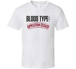 Appleton Estate Alcohol Logo Funny Blood Type Parody T Shirt Appleton Estate Alcohol Logo Funny Blood Type Parody T Shirt