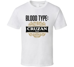 Cruzan Rum Alcohol Logo Funny Blood Type Parody T Shirt Cruzan Rum Alcohol Logo Funny Blood Type Parody T Shirt
