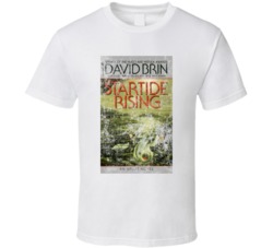 David Brin Startide Rising Science Fiction Fan Book Novel Cover Worn L David Brin Startide Rising Science Fiction Fan Book Novel Cover Worn L
