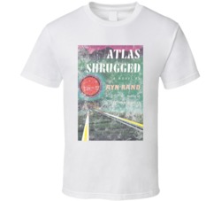 Ayn Rand Atlas Shrugged Science Fiction Fan Book Novel Cover Worn Look Ayn Rand Atlas Shrugged Science Fiction Fan Book Novel Cover Worn Look