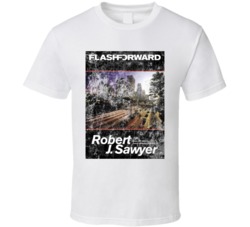 Robert J Sawyer Flashforward Science Fiction Fan Book Novel Cover Worn Robert J Sawyer Flashforward Science Fiction Fan Book Novel Cover Worn