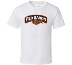 Red Baron Frozen Pizza Logo Brand Food Foodie Fan T Shirt