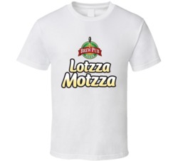 Lotzza Motzza Frozen Pizza Logo Brand Food Foodie Fan T Shirt