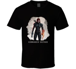 Commander Shepard Best Female Video Game Characters T Shirt Commander Shepard Best Female Video Game Characters T Shirt