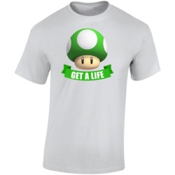 Get A Life Nintendo Mushroom 90s Slang T Shirt Get A Life Nintendo Mushroom 90s Slang T Shirt