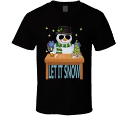 Let It Snow Santa Cocaine Funny Gift T Shirt