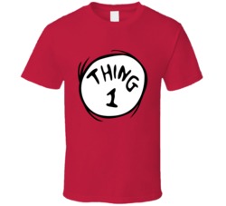Thing 1 Dr Seuss Cool Red T Shirt Thing 1 Dr Seuss Cool Red T Shirt
